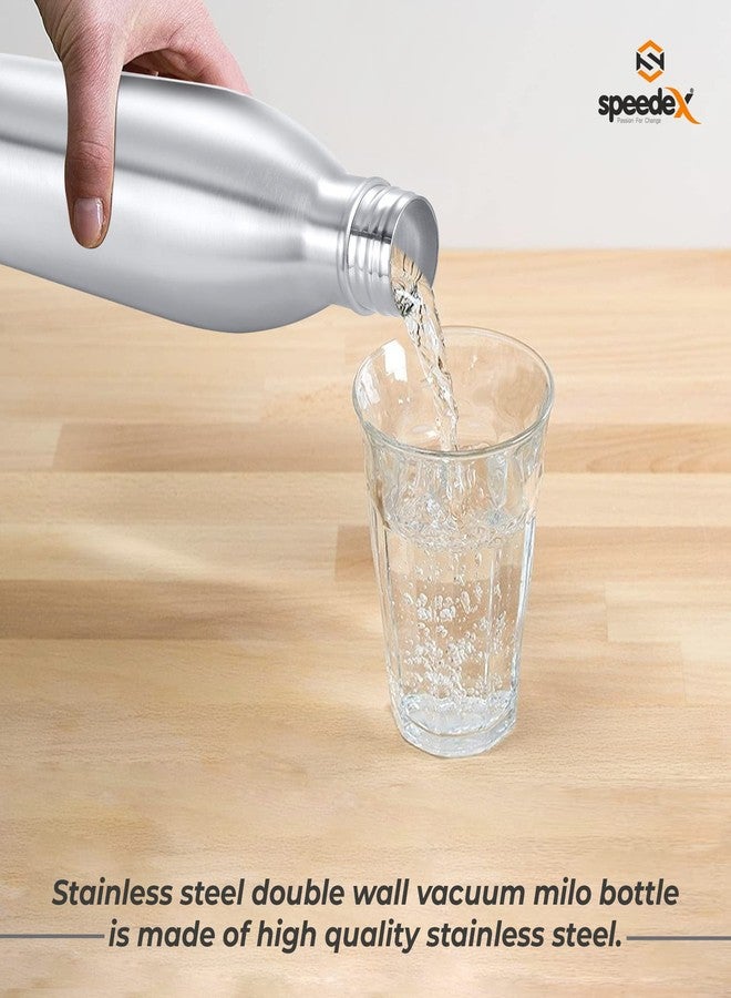 Speedex Thermos Bottle - 1000 ML Vacuum Insulated Stainless Steel for Kids, Men, Women - Thermosteel Bottle Ideal for School, Office, Travel Flask for Hot & Cold Beverages - Silver Colour - Image 5